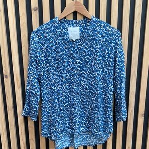 Part Two Copenhagen Blue Patterned Women's Top